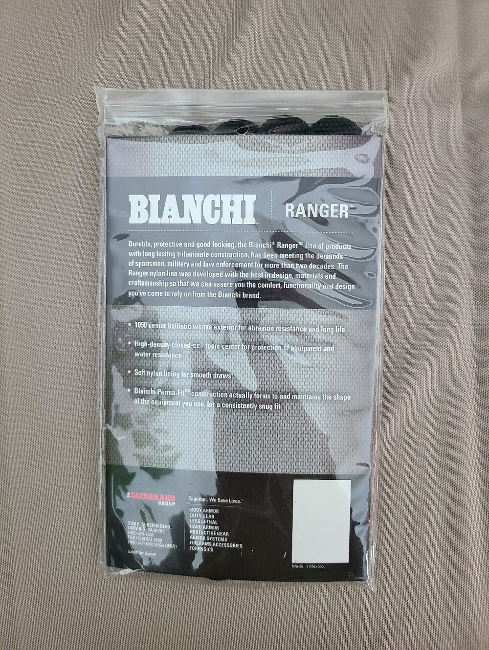 Black Snap Belt Keeper, Bianchi Belt Keepers - Picture 2 of 3